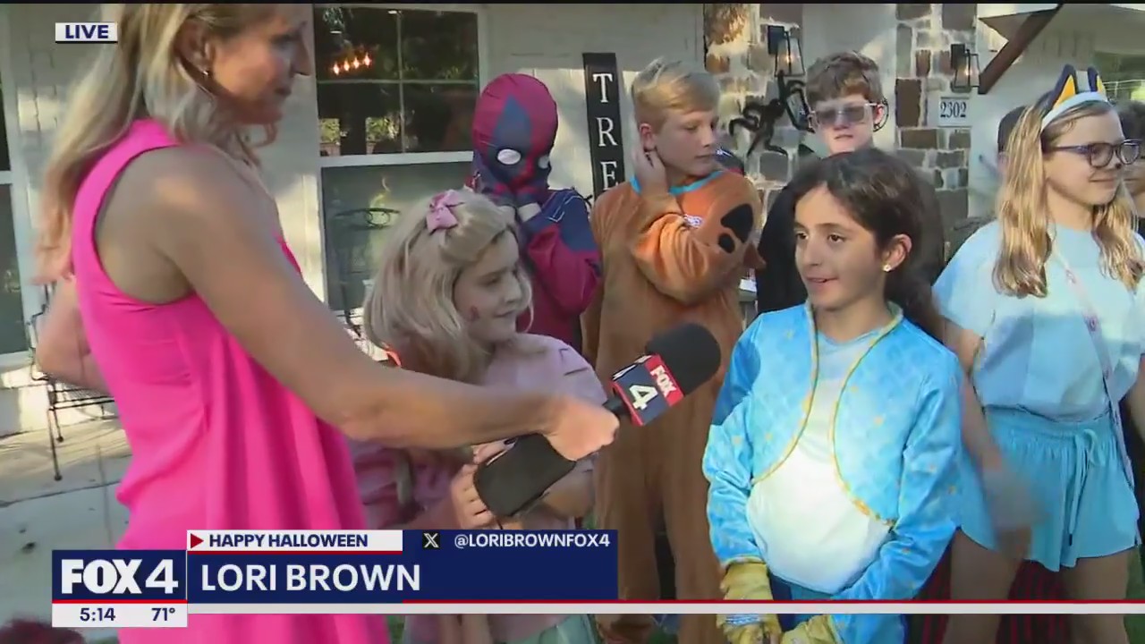 Young trick-or-treaters excited for Halloween