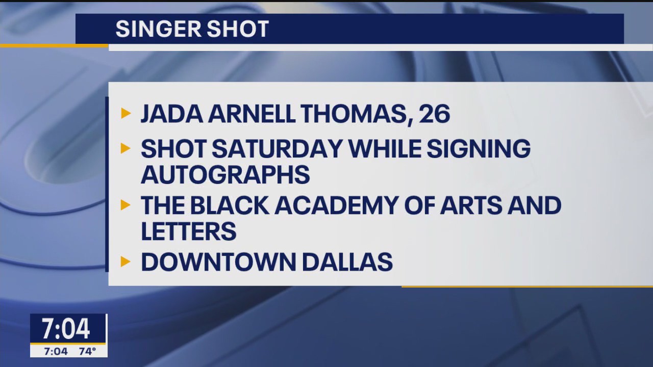 Dallas singer shot onstage after performance