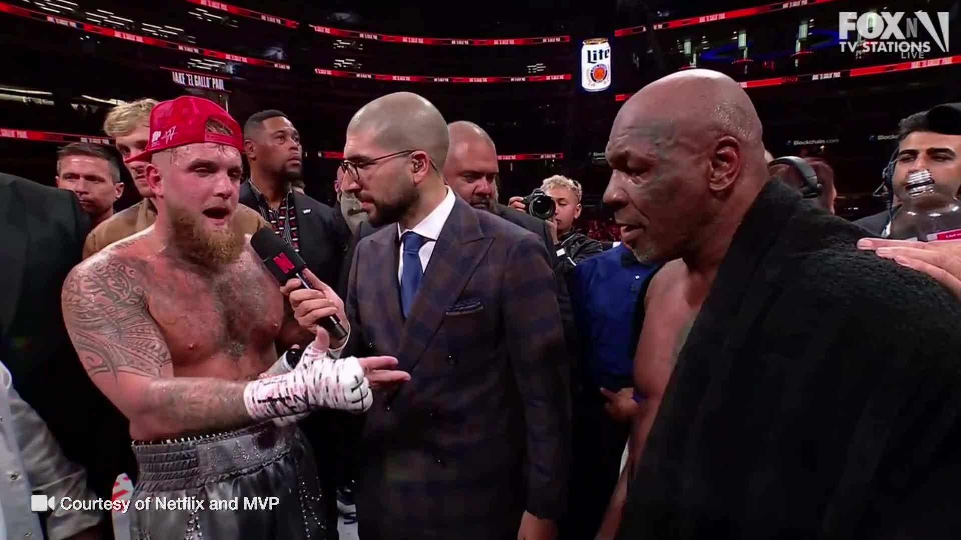 Jake Paul praises Mike Tyson after fight