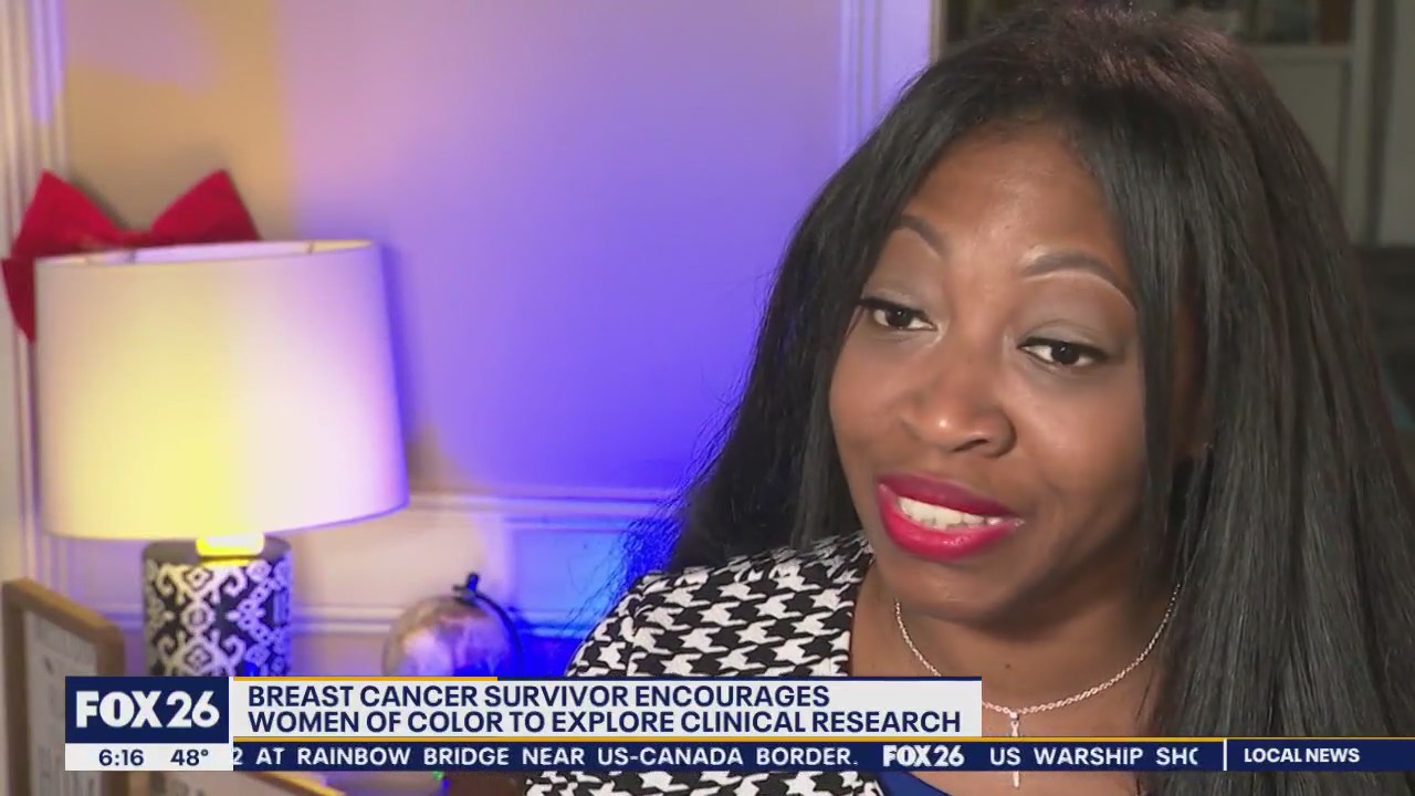 Breast cancer survivor encourages clinical trials