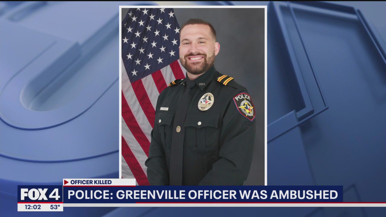 Greenville officer killed in ambush shooting