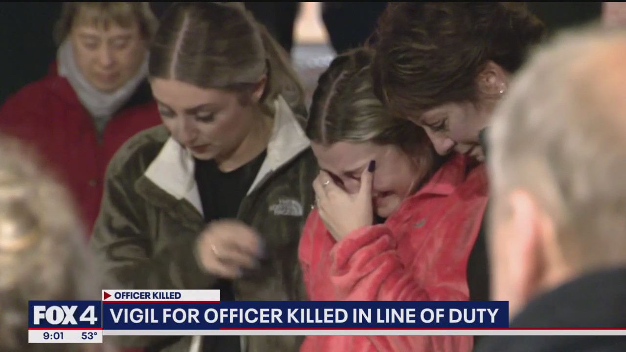 Vigil held for Greenville officer killed in shooting