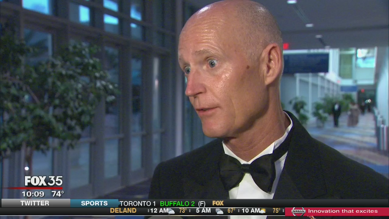 Protest over Bethune-Cookman award for Rick Scott