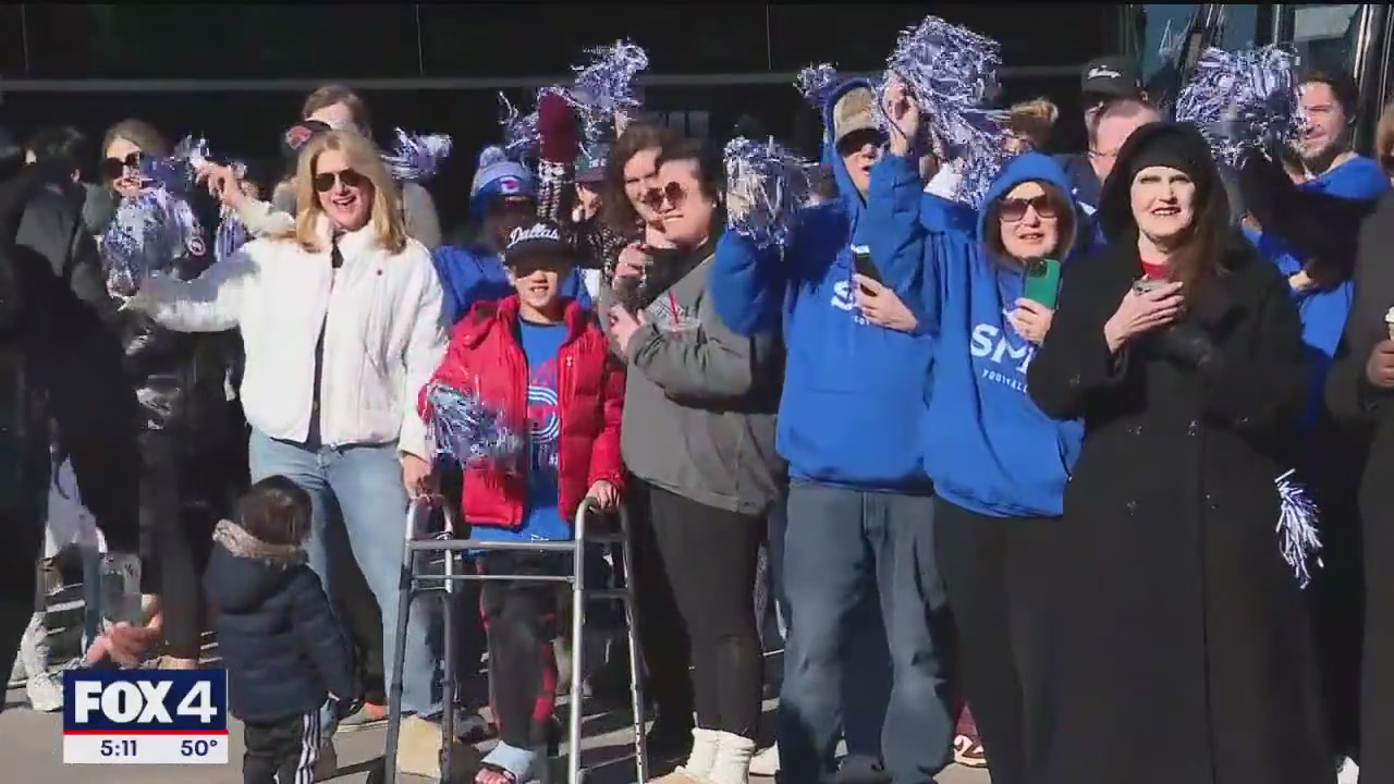 SMU Mustangs get sendoff before facing Clemson