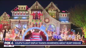Touching story behind couple's massive lights display