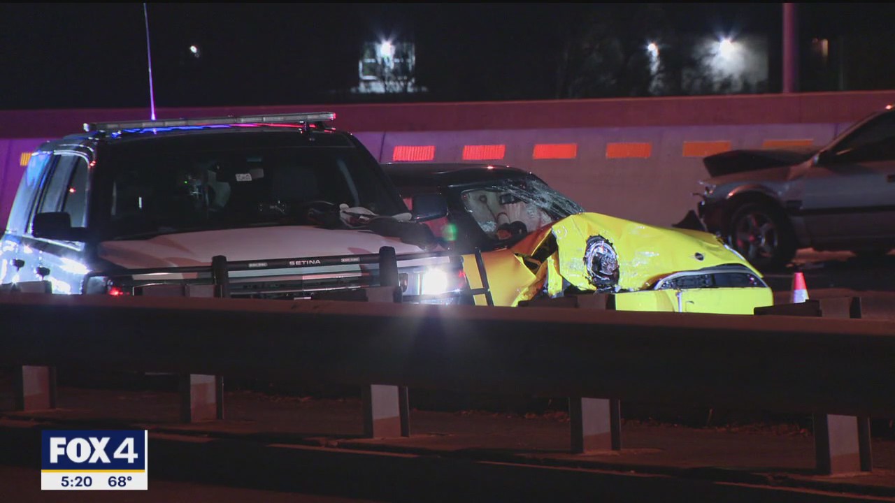 All northbound lanes of Dallas North Tollway closed