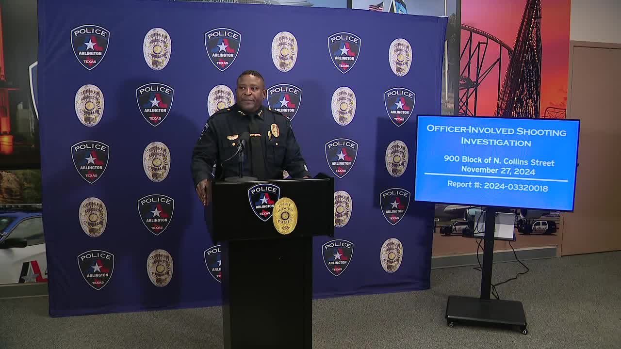 Police fatally shoot man inside Arlington motel | FULL NEWS CONFERENCE