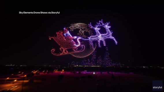 Record-breaking drone show in Mansfield