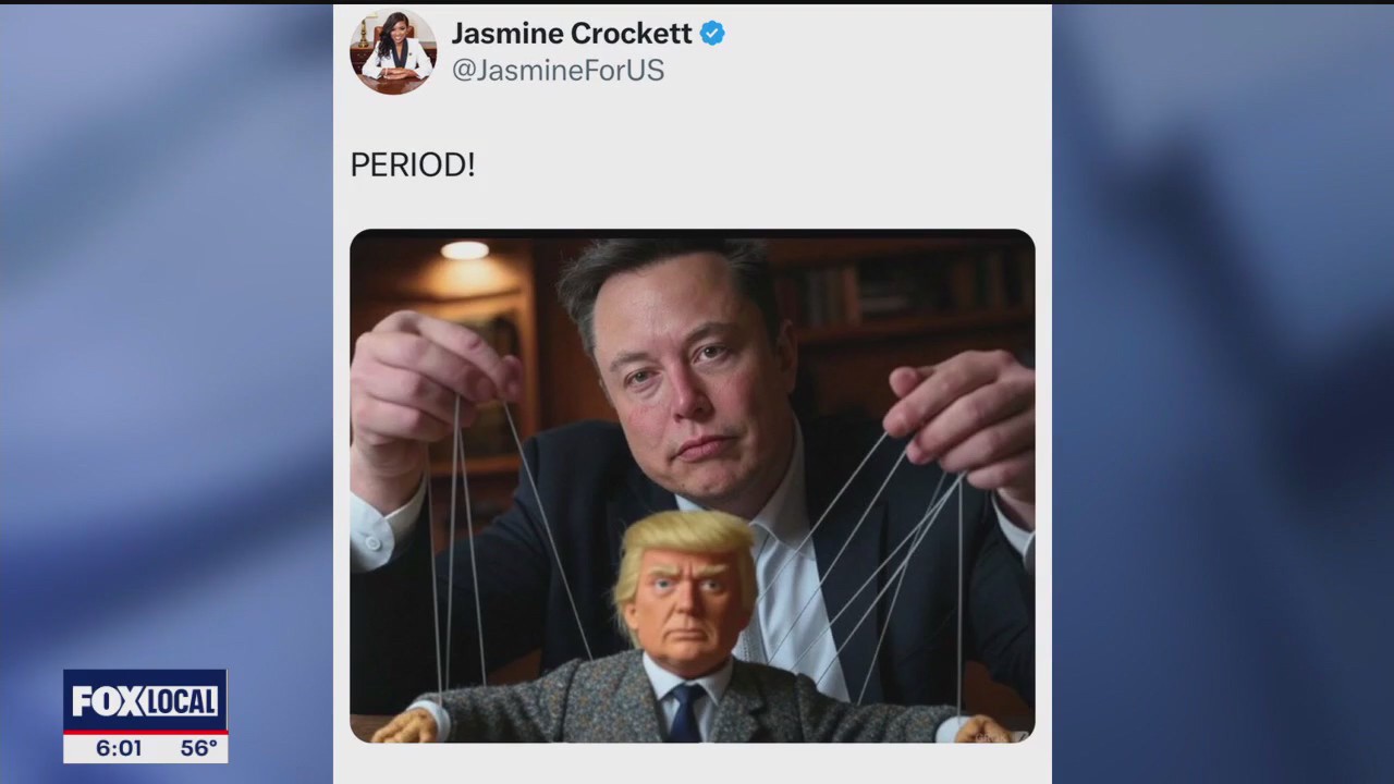 Jasmine Crockett blames Elon Musk for failed spending bill