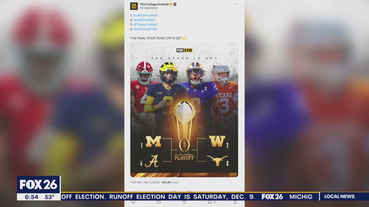 College football matchups revealed