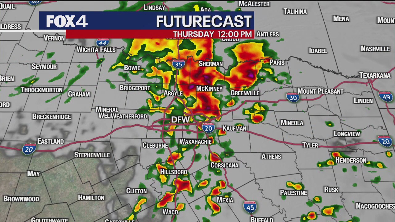 Dallas weather: Christmas Evening Forecast