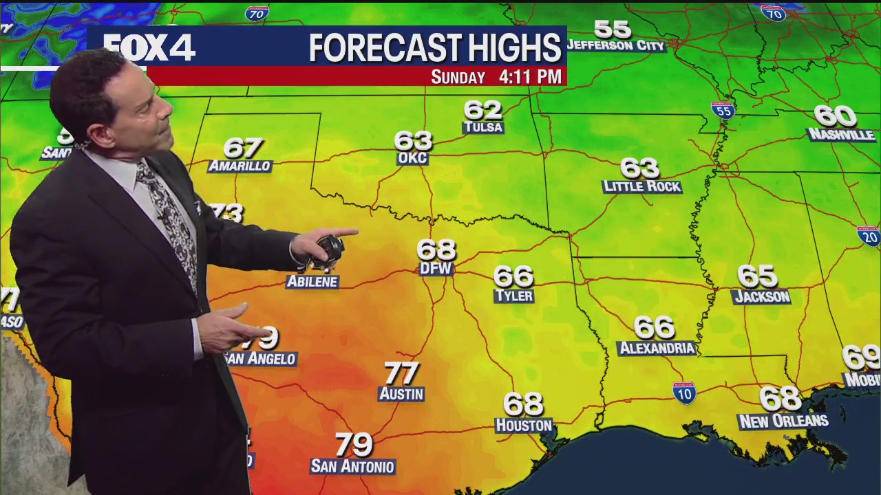 Dallas weather: Your Sunday morning forecast