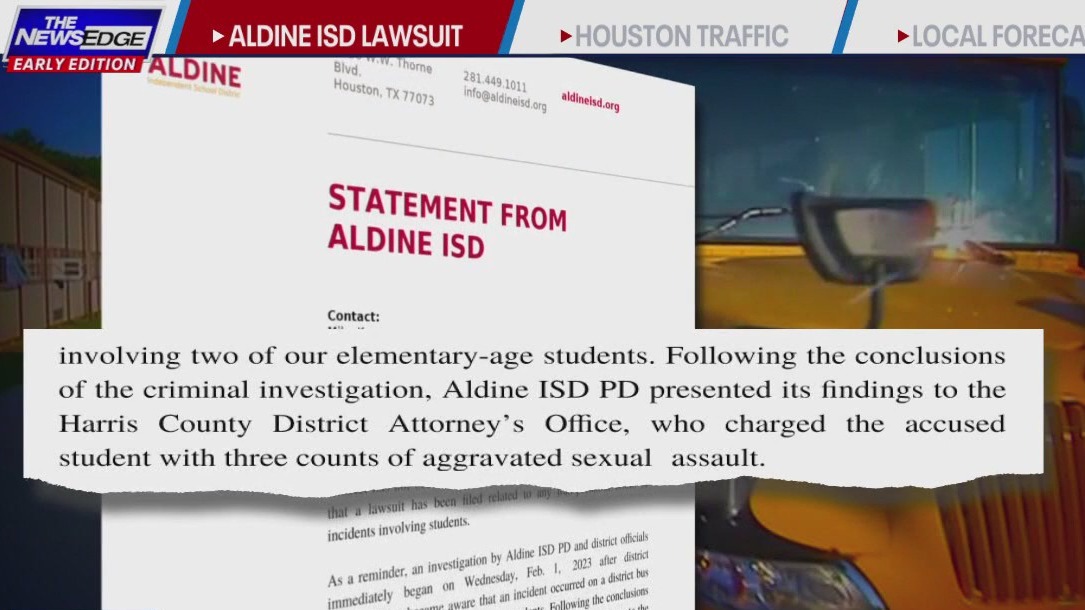 Aldine ISD mom files lawsuit, son sexually assaulted