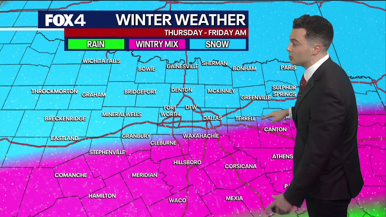 Dallas weather: Freezing temps, possible snow this week