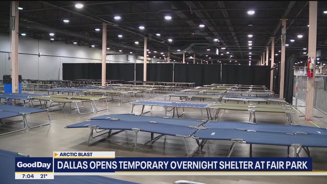 Dallas providing shelter for homeless ahead of freeze