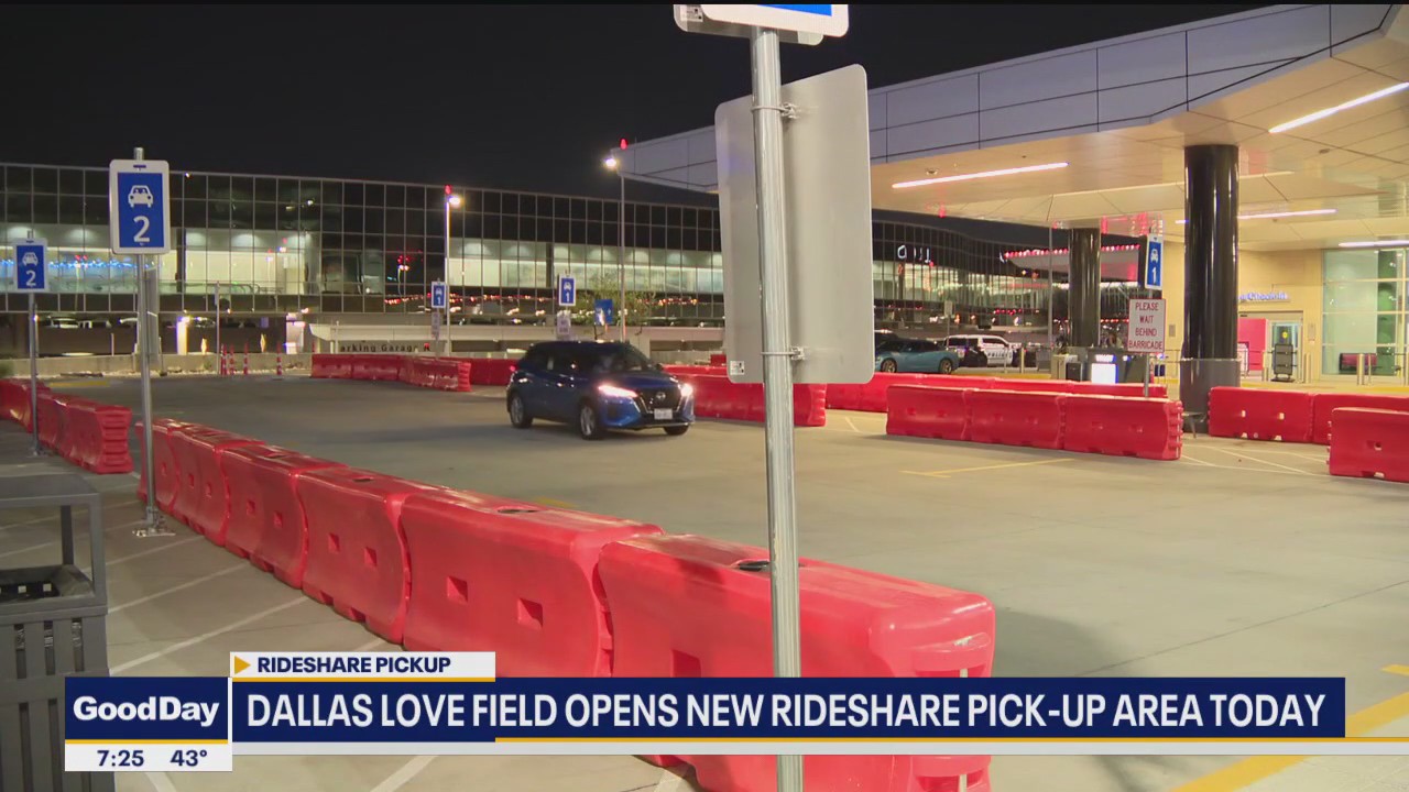 Love Field Airport rideshare changes start today
