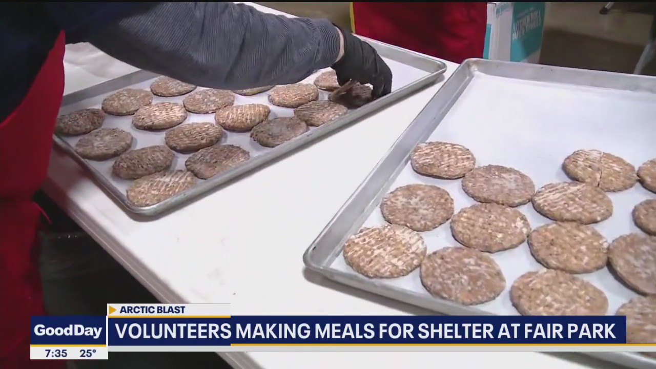 WINTER STORM: Meals for people at shelter in Fair Park