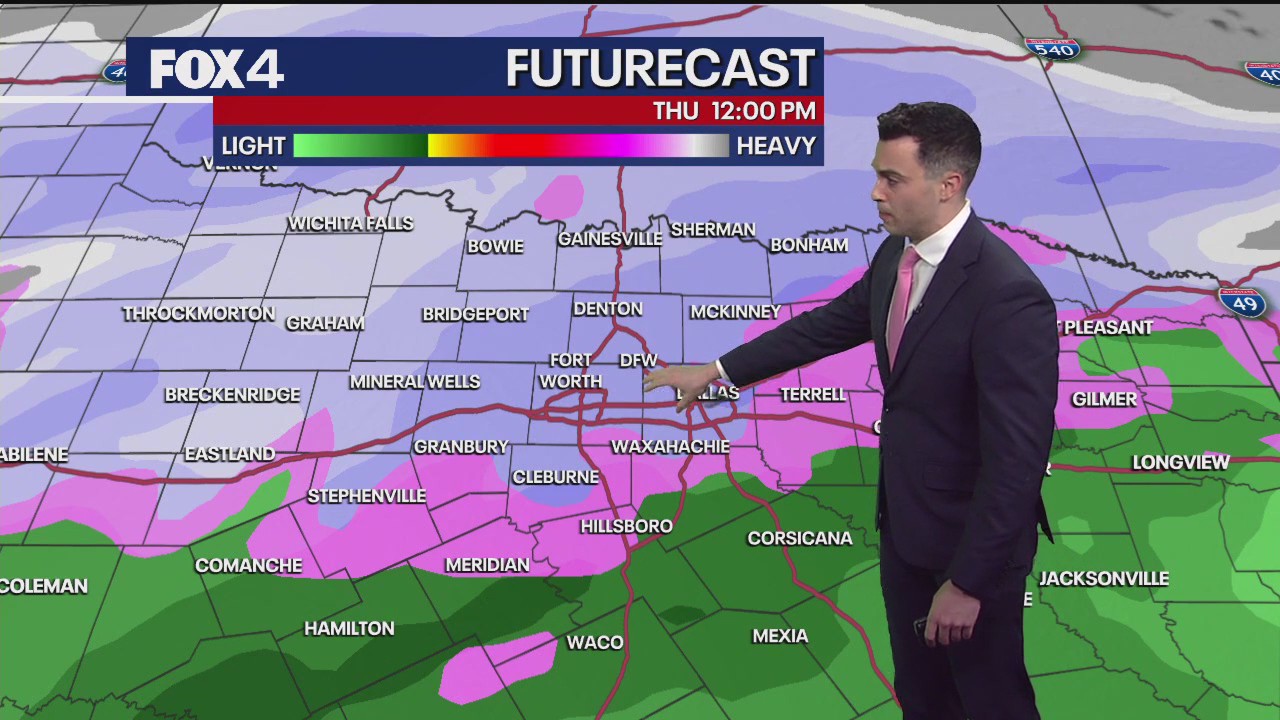 Dallas weather: Forecast features snow, wintry mix