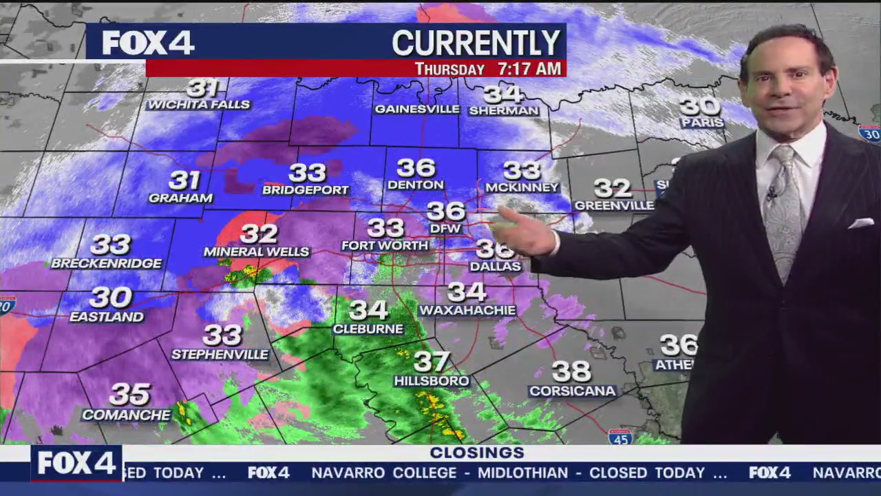 Dallas Weather: Jan. 9 7 a.m. radar & traffic update