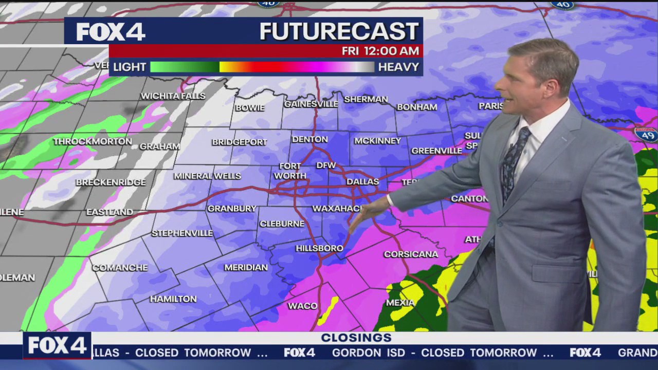 Dallas weather: Snow timeline