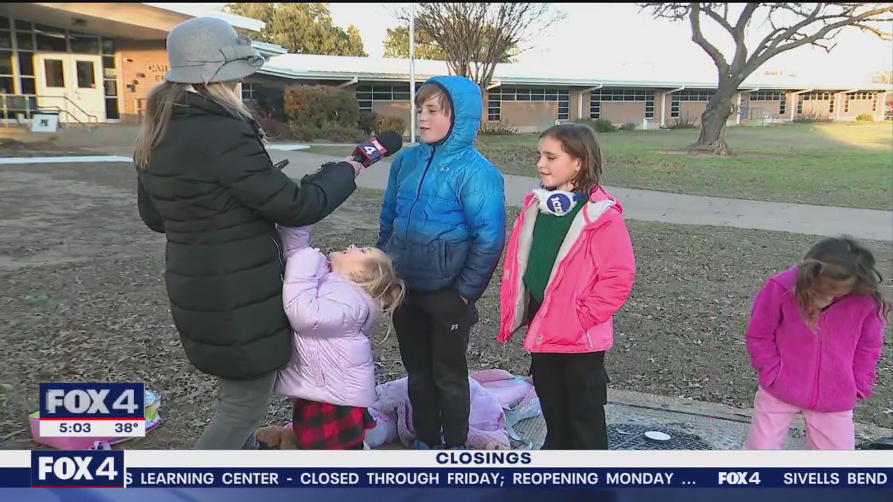 Schools Out! Students looking forward to snow day