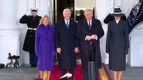 Inauguration Day: Trumps arrive at White House