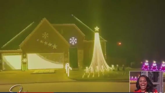 Houston Legend's Christmas light display