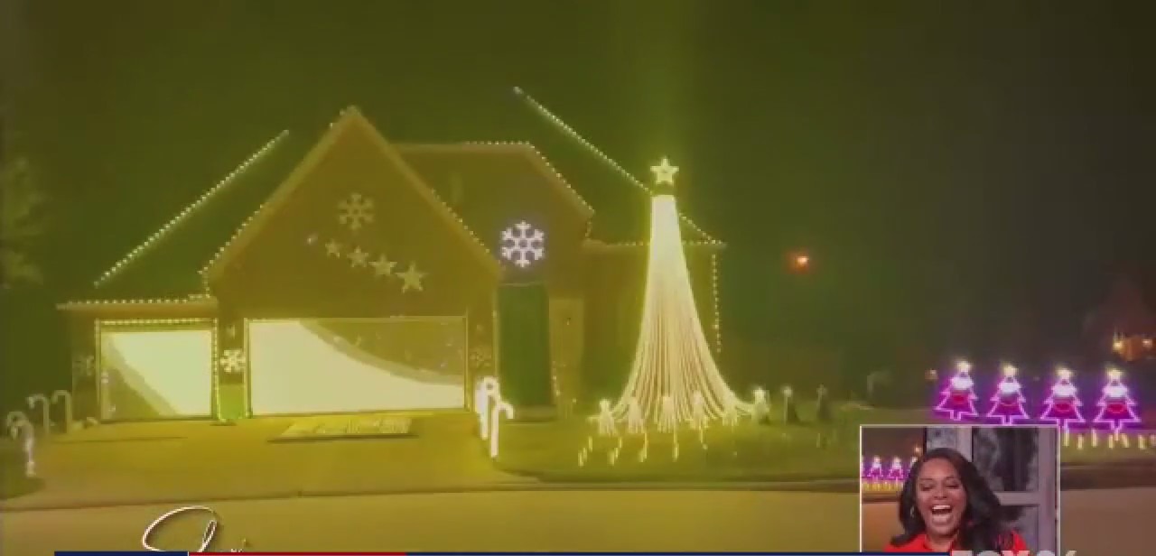 Houston Legend's Christmas light display