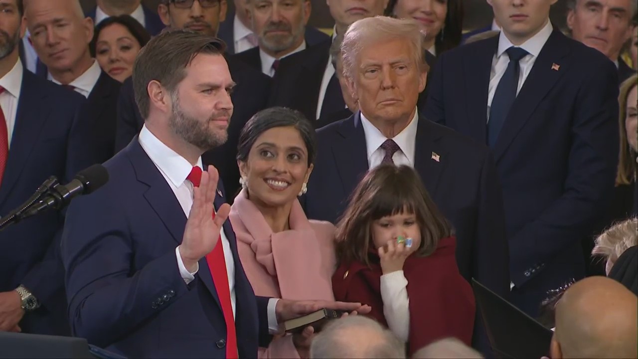 J.D. Vance sworn-in as vice president
