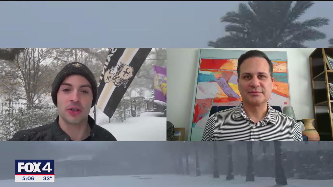 Dylan Federico experiences historic snow first-hand