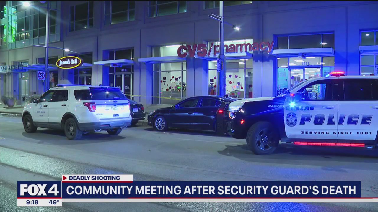 Community meeting after CVS security guard's death