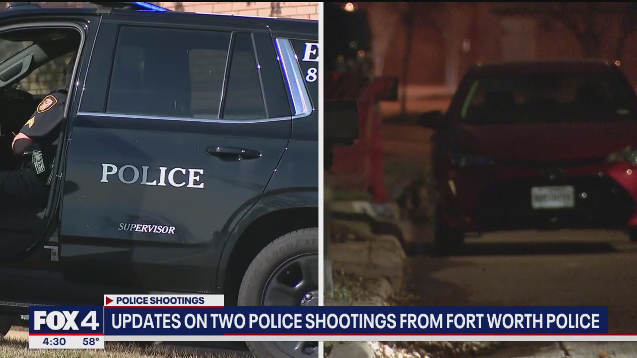 Videos released of 2 Fort Worth police shootings