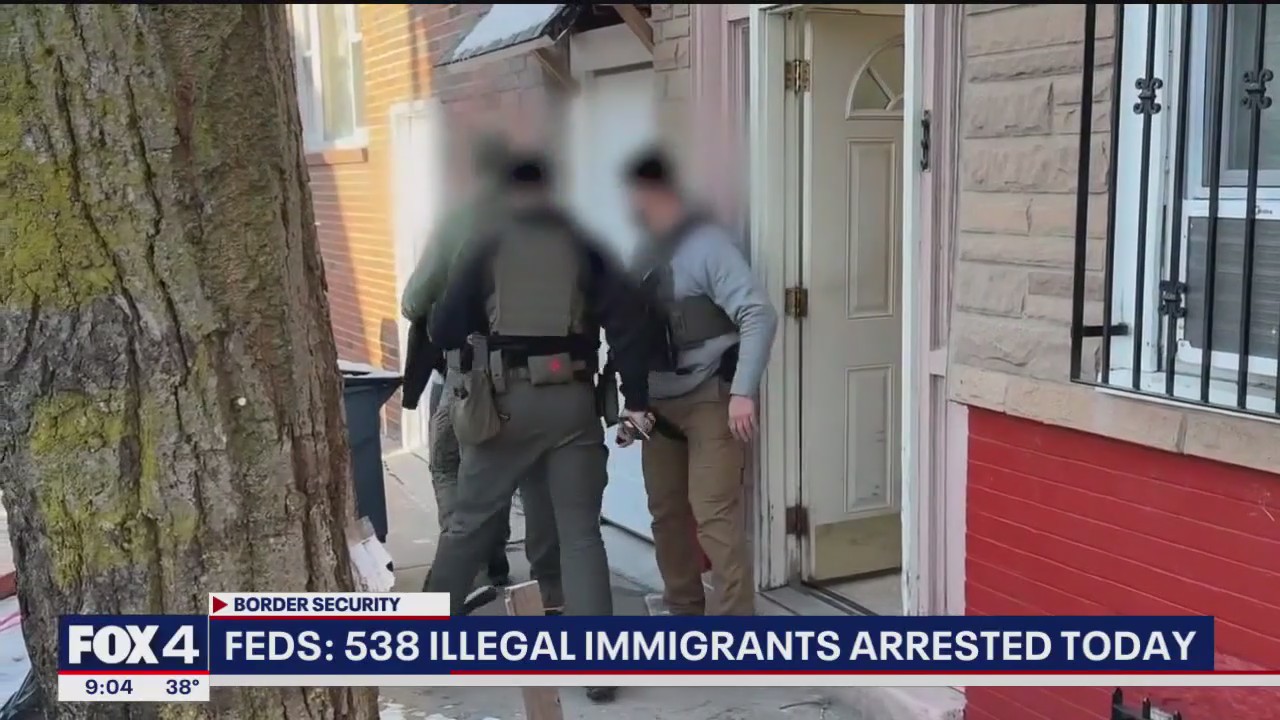 Feds: 538 illegal immigrants arrested today