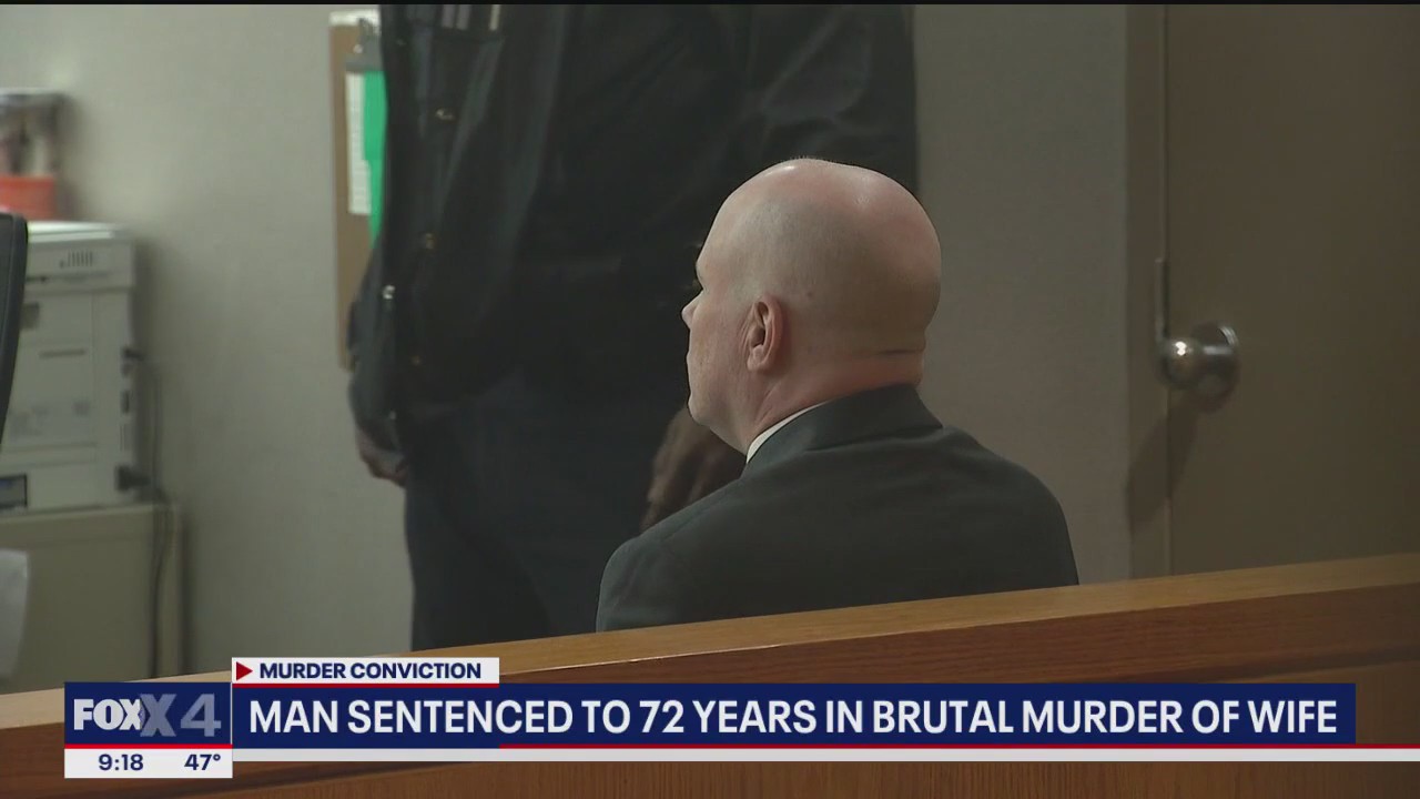 Man gets 72 years for wife's brutal murder