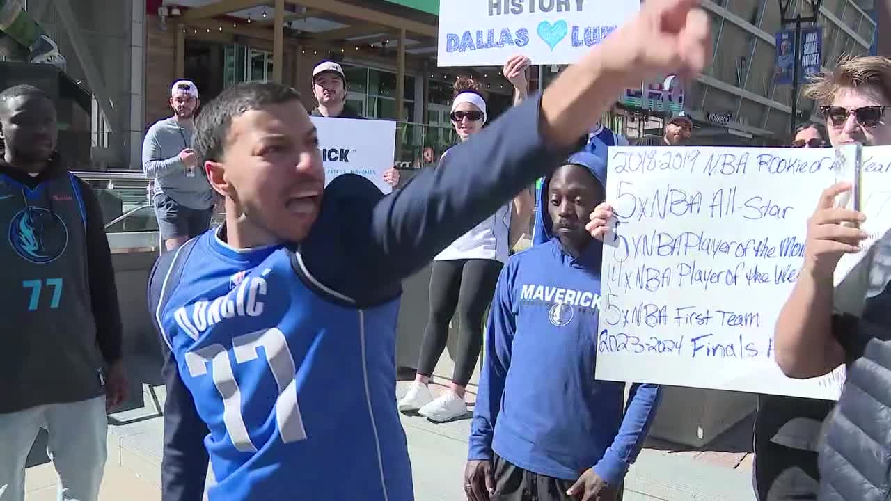Dallas Mavericks fans on Luka trade