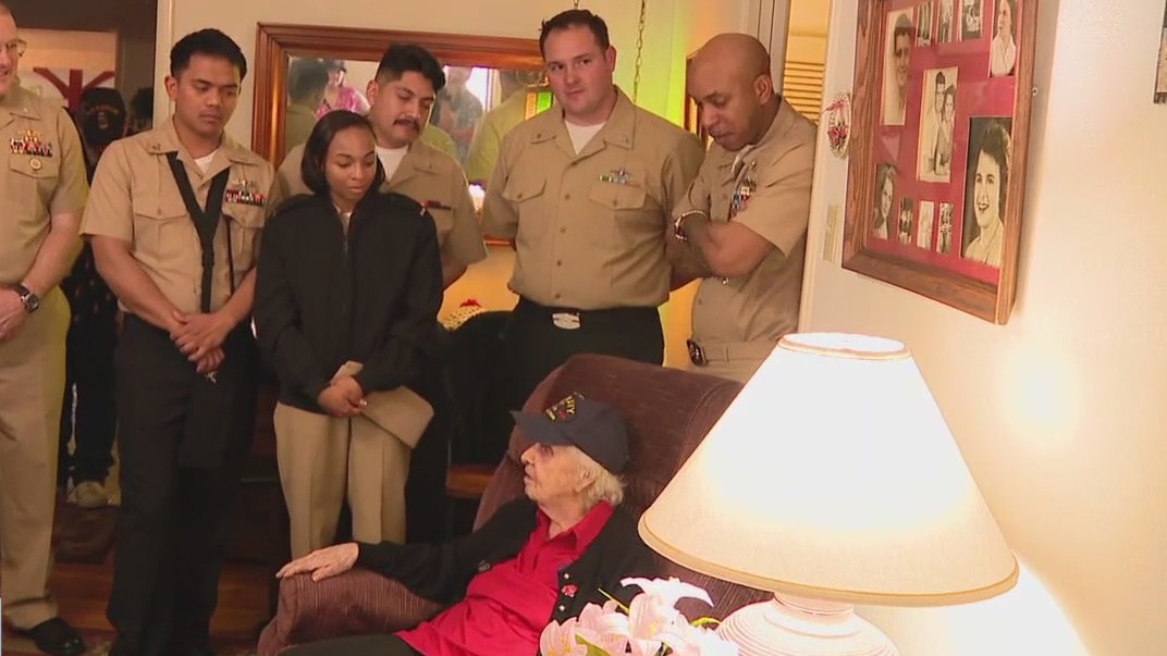 WWII veteran surprised for 101st birthday