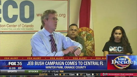 Jeb Bush makes campaign stop in Winter Park
