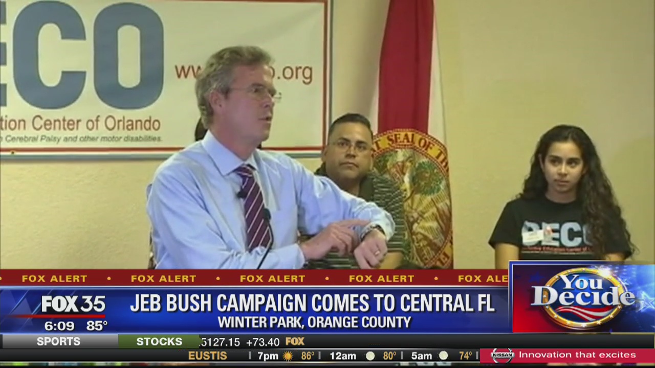 Jeb Bush makes campaign stop in Winter Park
