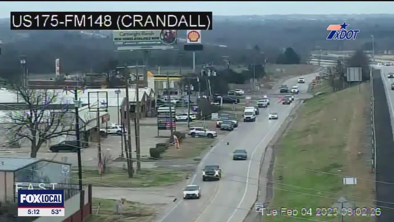 Police pursuit in Crandall ends in police shooting