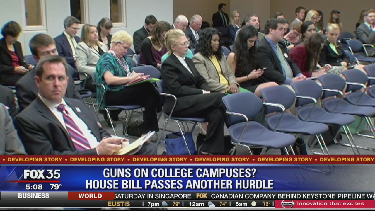 Guns on campus bill passes another hurdle