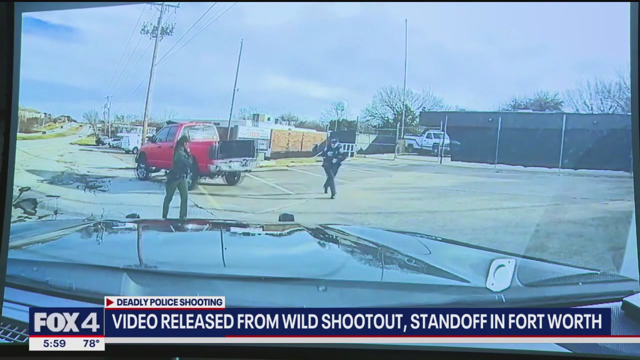 Video released of Fort Worth shootout, standoff