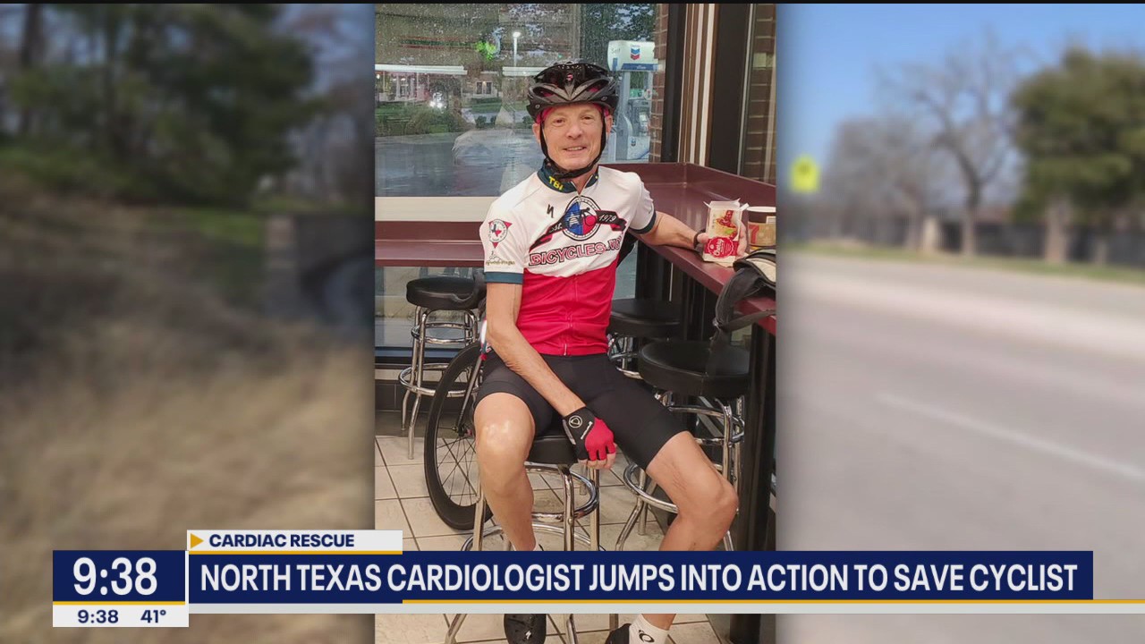 North Texas cardiologist saves biker's life
