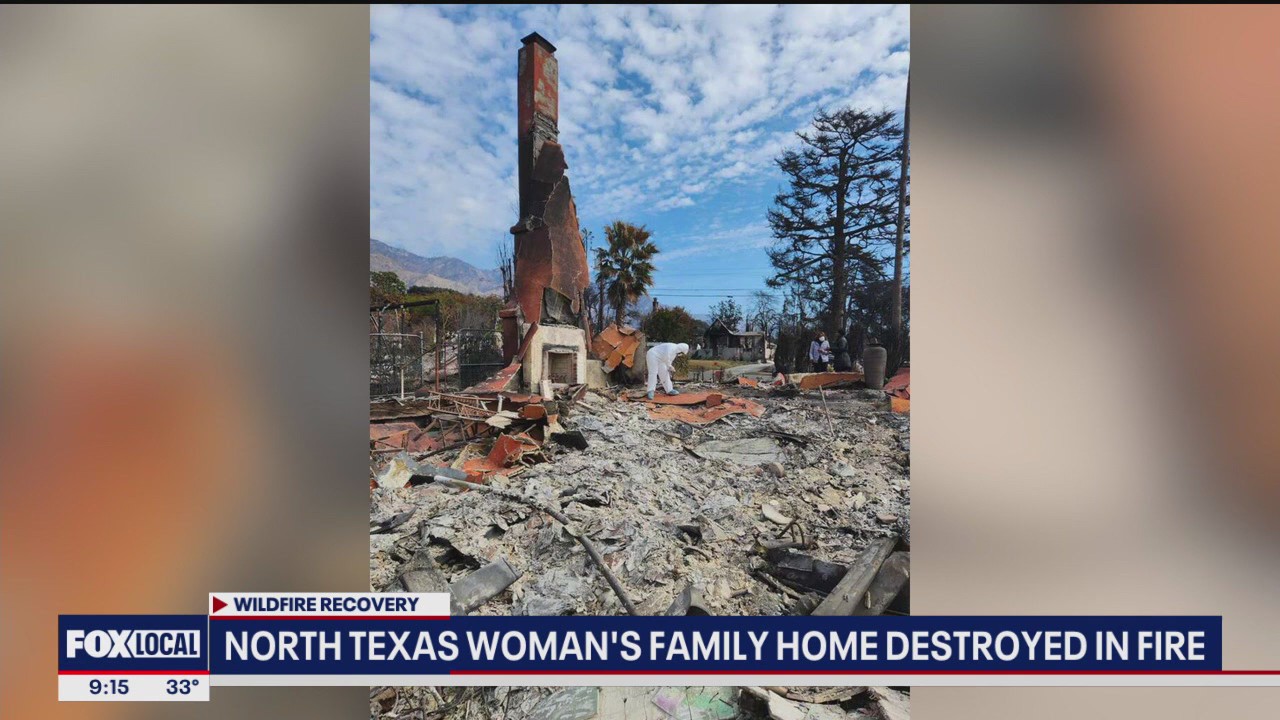 Woman's childhood home destroyed in CA wildfires