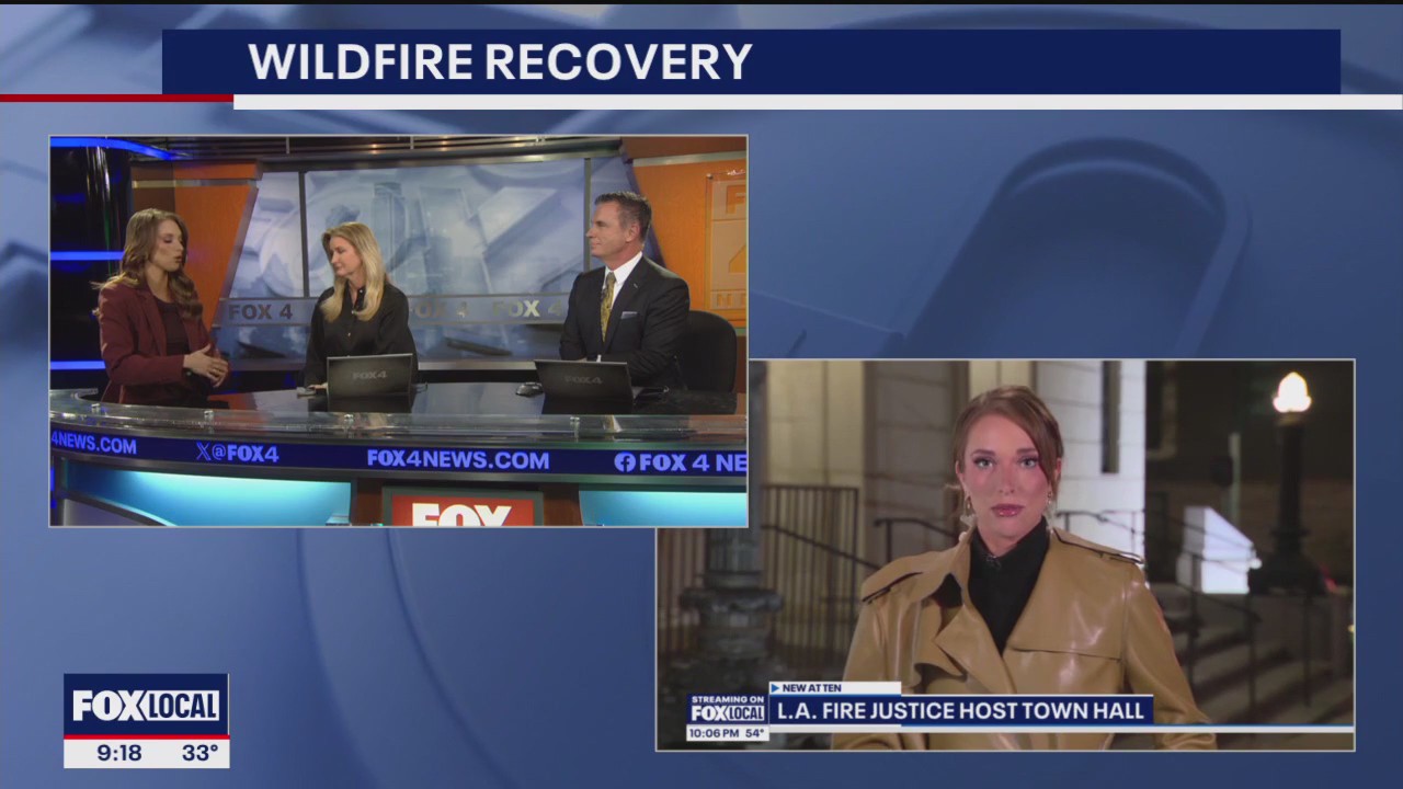 Peyton Yager helps FOX 11 with wildfire coverage