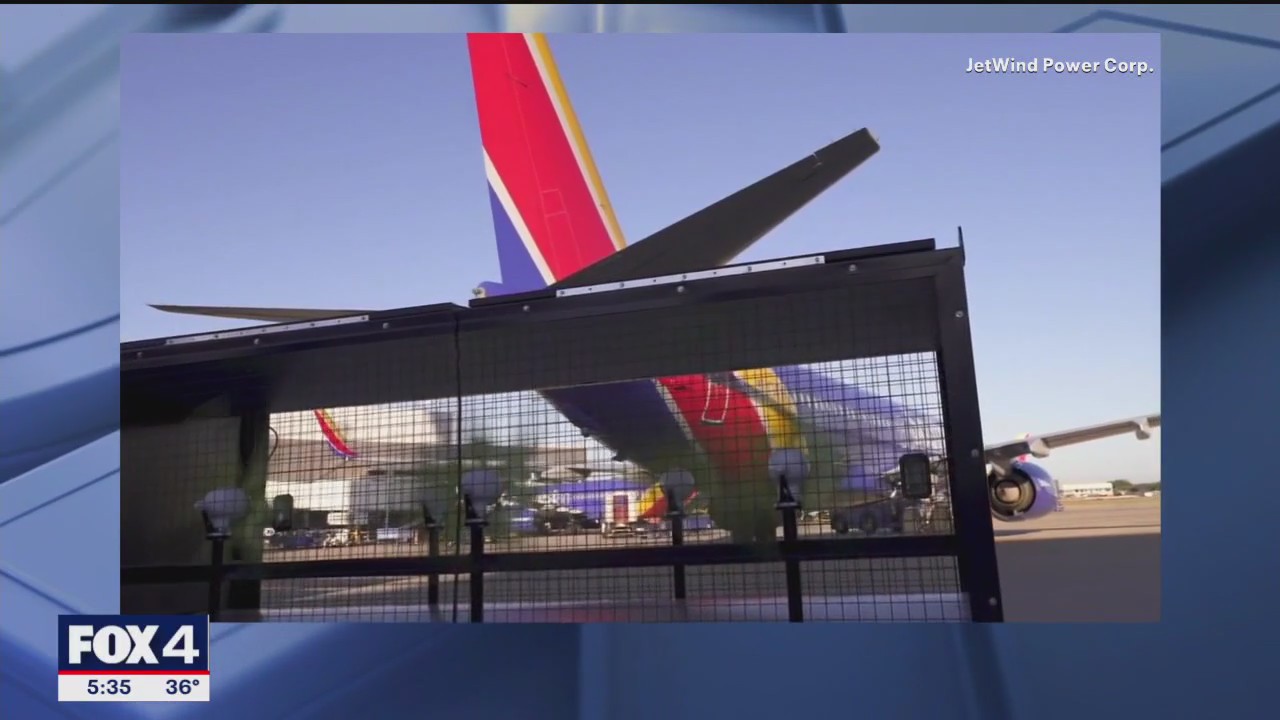 New airport tech converts jet wind into electricity