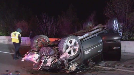 6 people injured after police chase crash