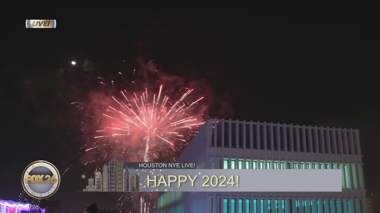 NYE Live: 2024 fireworks in Houston!