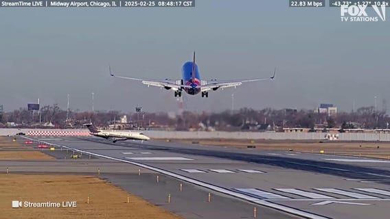 Southwest plane nearly crashes into jet