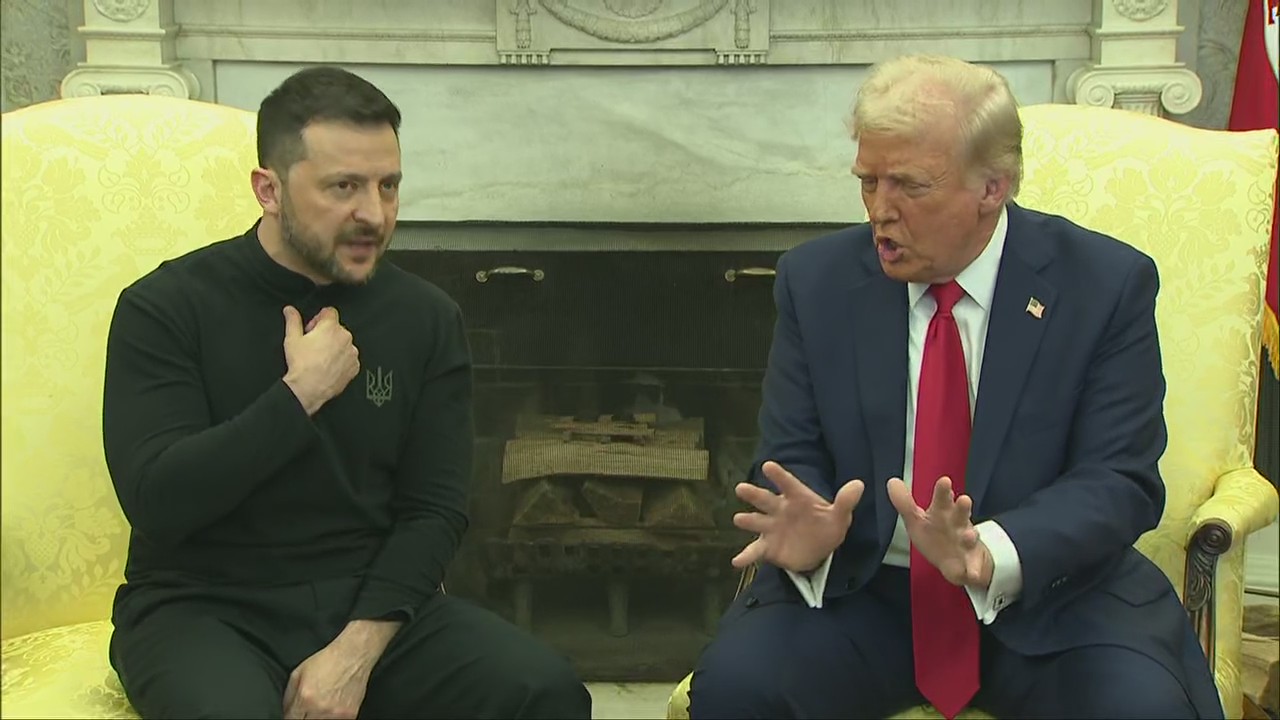 Trump, Zelensky meeting gets contentious
