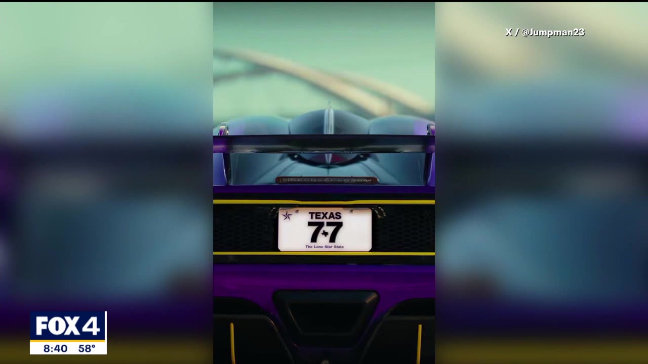Luka changes TX license plate to CA in new Jordan ad